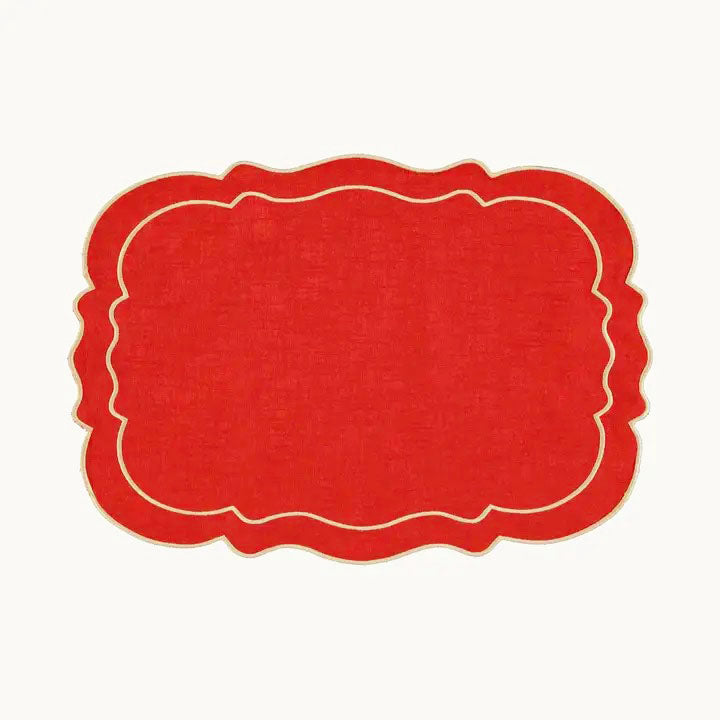 Sets de table rectangulaires terracotta NONNA x2