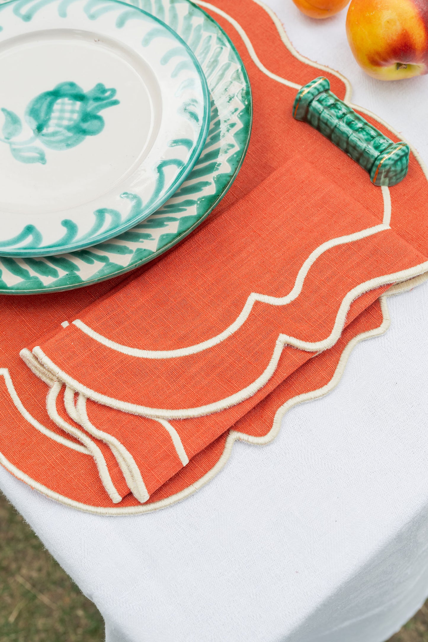 Serviettes terracotta NONNA x2