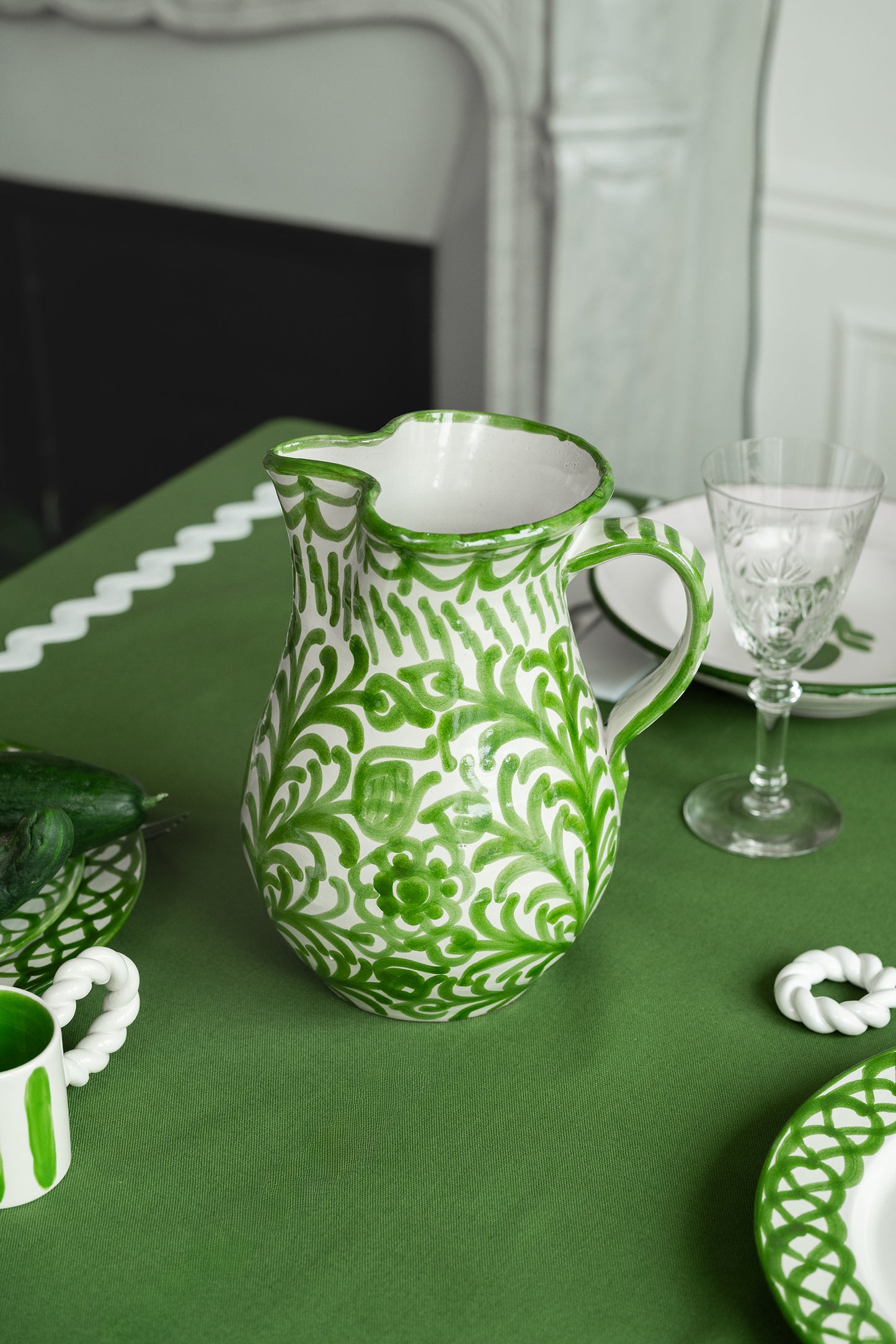 Carafe GRANADA vert foncé L