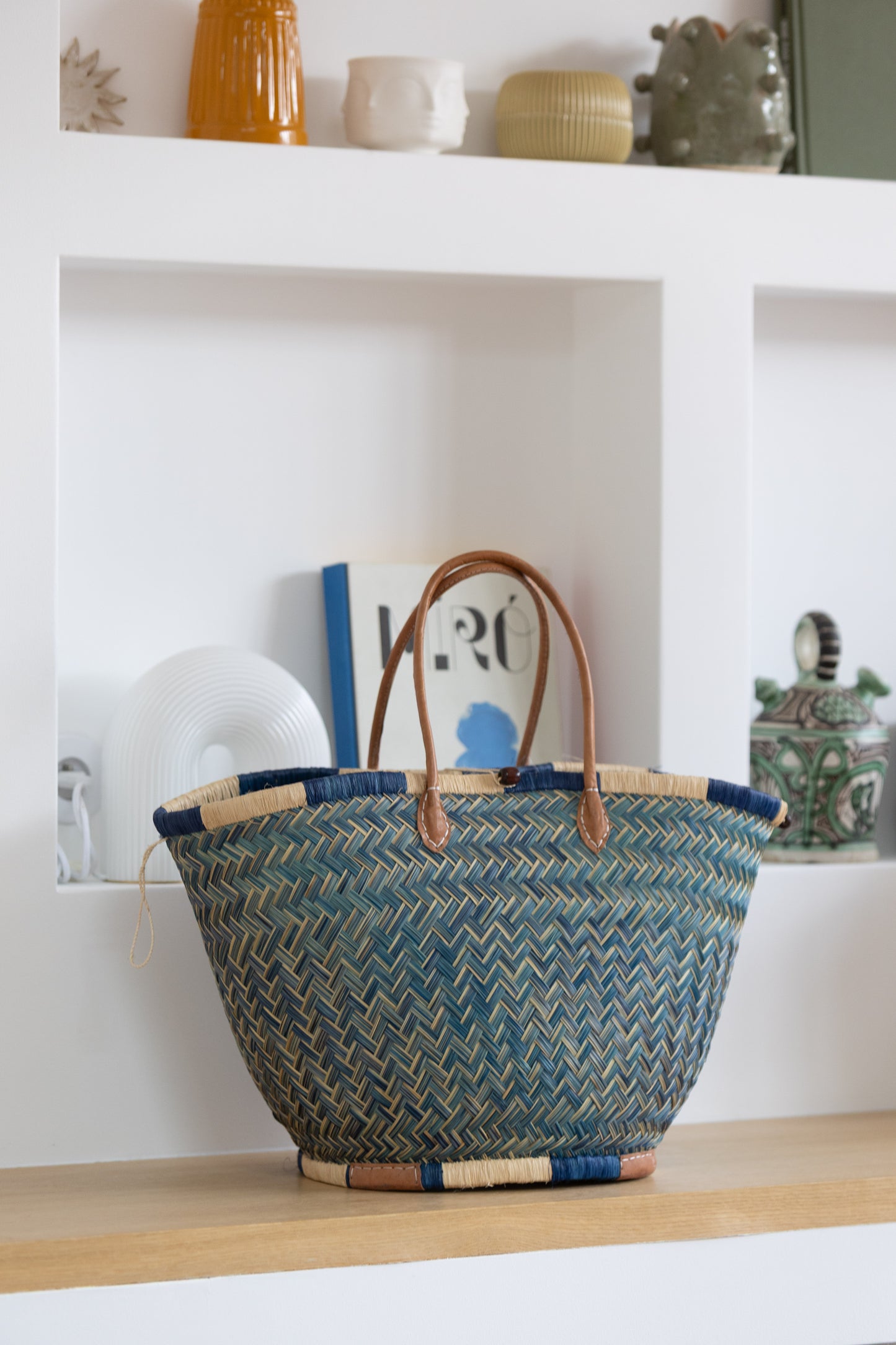 Panier turquoise