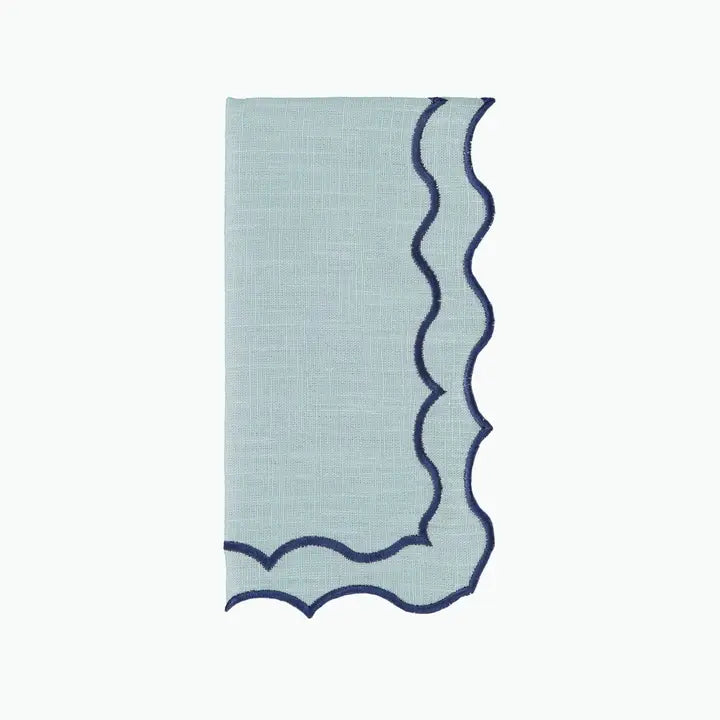 Serviettes bleues NONNA x2