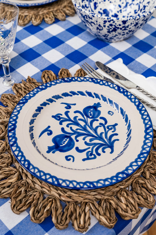 Assiette GRANADA bleu klein