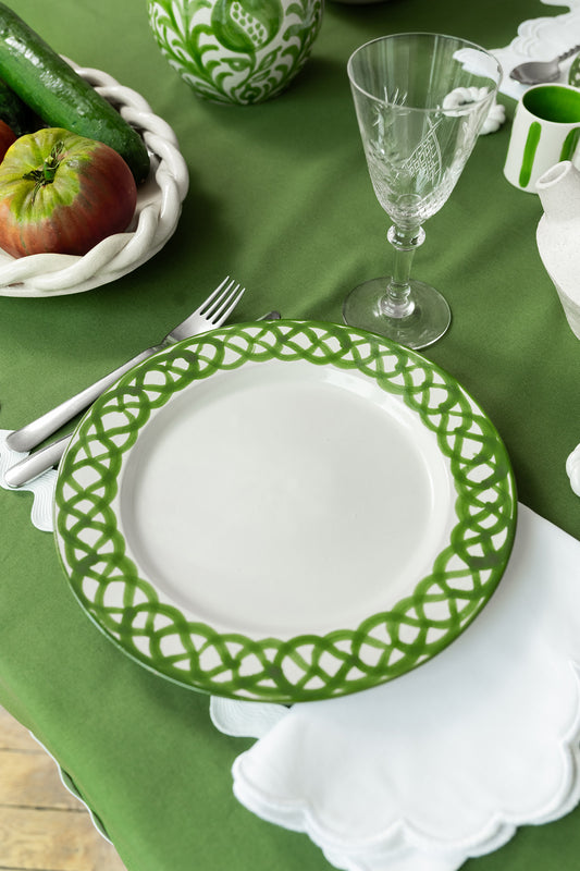 Assiette GRANADA vert foncé