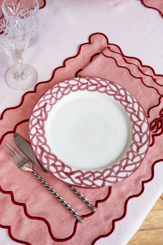 Assiette rose GRANADA
