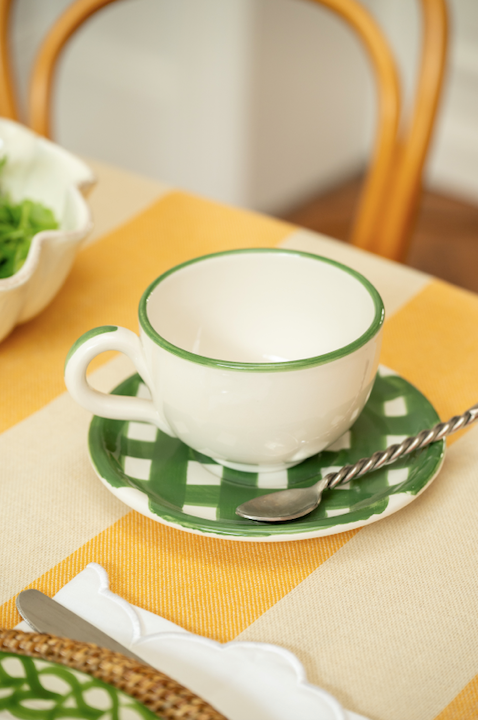 Ensemble grande tasse VICHI + coupelle