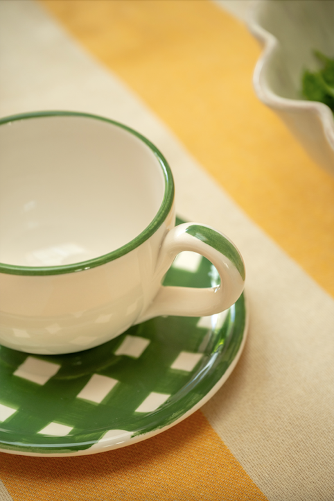 Ensemble grande tasse VICHI + coupelle